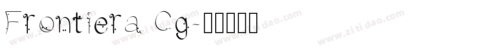 Frontiera Cg字体转换